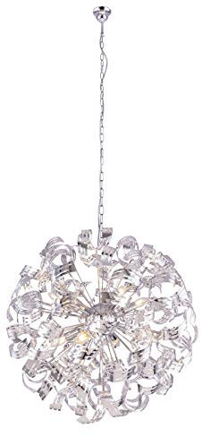 Hängelampe Esszimmer Modern Chrom Hängeleuchte Wohnzimmerlampe (Schlafzimmerlampe, Pendellampe, Durchmesser 70 cm)