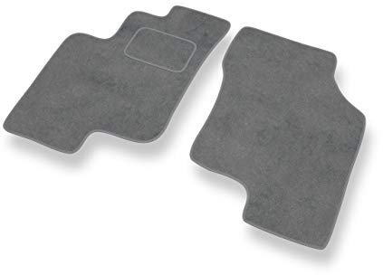 Mossa - Fußmatten Auto kompatibel mit Hyundai Getz (2002-2008) - Premium Velours graue Automatten Autoteppiche 2