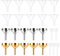 Mini Funnel Set 20 piezas Mini embudo para perfume, embudo pequeño, mini embudos de plástico transparente para perfumes, productos para el cuidado del cabello, lociones, humectantes