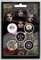 Early Album - Set di 5 spille per badge Rock Band Freddie Mercury Group Design