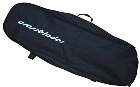 Crossblades Tasche Schwarz + Tragegriff I Tasche für die Schneeschuhe mit Aufhängelasche + Namensschild I Besonders robust I Auch als Rucksack tragbar