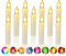ZIYOUDOLI 10/20/30er LED Weihnachtskerzen mit Fernbedienung Timer Dimmbar, Christbaumkerzen Kabellose Weihnachtsbaumkerzen für Weihnachtsbaum Weihnachtsdeko Hochzeit (10stück)