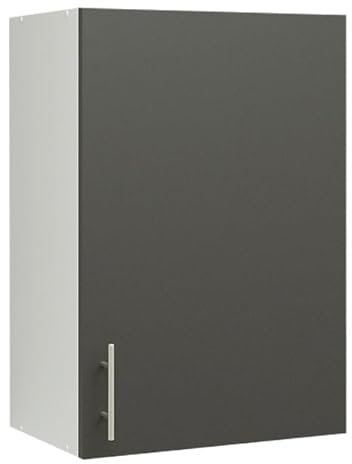 JD Greta 500mm Kitchen Wall Cabinet with Doos – Wall Unit – Dark Grey Matt (Anthracite) – Modern Storage Cupboard