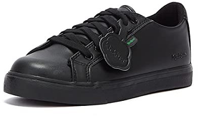 Kickers Unisex Kids Tovni Lacer Low-Top Trainers | School Shoes, Black, 12.5 UK Child