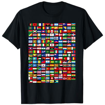 Flags of the Countries of the World Graphic Cool Designs T-Shirt