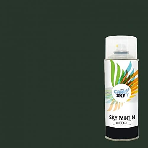 CARSKY Bombe de peinture RAL Vert Sapin 6009 finition brillante 400ml