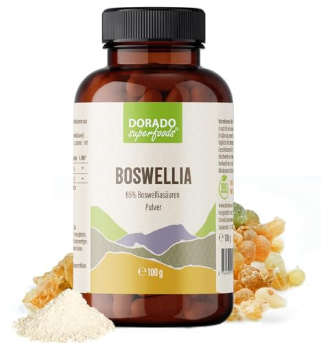 Boswellia serrata Weichrauch Pulver aus Extrakt - 100 g | hochkonzentriert, frei von Zusatzstoffen | 65% Boswelliasäuren - Dorado Superfoods®