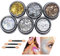 Kit Polvere Glitterata 6 Colori Glitter Make Up Brillantini Corpo Per Viso Corpo Capelli Labbra Ombretto e Unghie-Colore misto