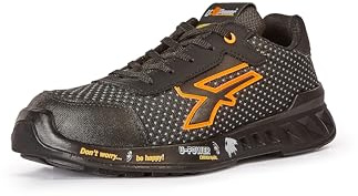 U-POWER RED LEVE PETER, Sicherheitsschuhe, leichte, durchtrittsichere Unisex-Turnschuhe, Bastsohle, Infinergy-Einsatz, mit Aluminium-Zehenkappen - 43