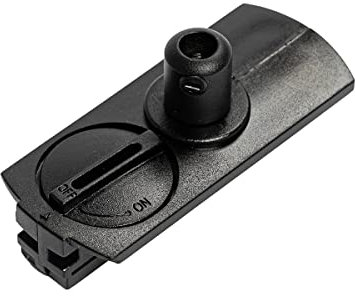 QAZQA - Luxe hanglamp adapter voor 1-fase rail zwart - Kunststoff Länglich - LED geeignet