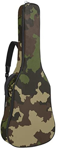 Custodia per chitarra acustica impermeabile per chitarre zaino spesso morbido imbottito Art Tree custodia per chitarra classica, Colore 4, 42.9x16.9x4.7 in, Organizer per borse