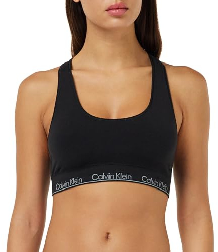 Calvin Klein Women's Moulded Racerback Bralette, Black (Black), XL