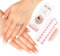 Semi Cured Gel Nail Wraps, ZAHRVIA 20 Pcs Gel Nail Polish Strips for Salon-Quality Manicure Set with Nail File & Wooden Cuticle Stick-Gradient Rosa