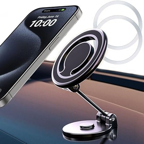 XVZ Handyhalterung Auto für MagSafe Autohalterung - Universal Magnetische Handyhalter Auto, Vollmetall Magnete KFZ handyhalter für iPhone 15 14 13 12 Samsung Usw