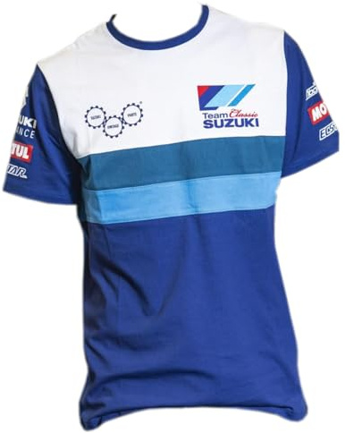 Suzuki Herren T-Shirt Kurzarm Team Classic blau weiß Gr.3XL