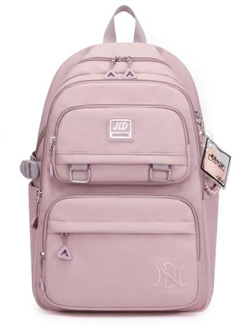 Amythe Mochila Escolar de Niña Adolescente - Mochila Colegio Chicas 8 10 12 16 años - Mochila para portátil de 15.6 - Ligera Mochila de Viaje Instituto Grande Impermeable de Moda, Morado