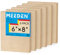 MEEDEN Lot de 6 panneaux de toile en bois brut : 1,9 cm de profondeur 15,2 x 20,3 cm – Panneaux en bois vierges pour peinture