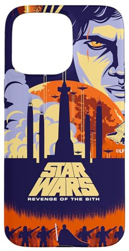 iPhone 15 Pro Max Star Wars Revenge of the Sith Illustrated Movie Poster Case