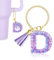 MOYOHIM Letter Charm for Stanley Cup, 1PCS Purple Tumbler Accessories Charm for Handle, Initial Charm for Girls Women, Epoxy, No Gemstone