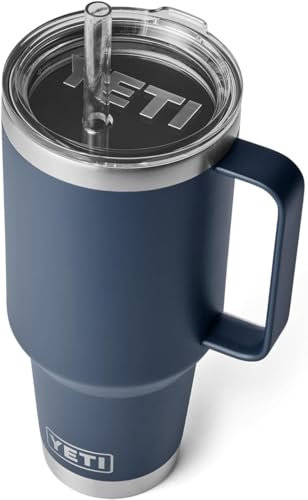 YETI Rambler Strohbecher, Navy, 42 oz (1242 ml)