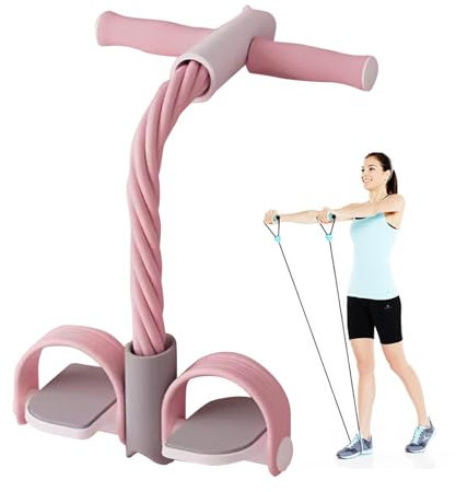 Yaztauho Pedal-Spannseil für Männer, Pedal-Puller-Widerstandsseil | 6-Röhren-Yoga-Pedalzieher,Multifunktionales Dehngerät, Übungsbänder, Pedal für Senioren, Erwachsene und Jugendliche