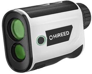 HiREED Télémètre de golf avec pente de 1 200 m - Télémètre laser de golf à balayage continu - Vibration - Grossissement x 7 - Aimant puissant - Rechargeable par USB - Avec bande magnétique