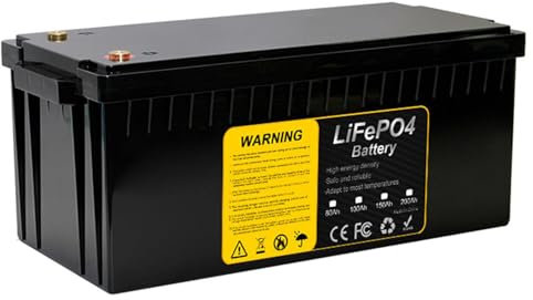 FREEDOH 12 Volt LiFePO4 Battery 200Ah Lithium Iron Phosphate Battery 12V Rechargeable Battery Built-in BMS for Golf Cart EV RV Solar Energy Storage Battery