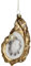 Christbaumschmuck 14cm Glas - Muschel mit Perle Figur zum Aufhängen - handbemalt & mit Glitzer - Weihnachtsbaum Anhänger für Weihnachten - Christbaumanhänger & Weihnachtsbaumschmuck - Auster Gold