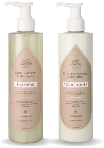 Hair Loving™ Shampoo and Conditioner Sets Duo (250ml X 2) | Reduce Hair Fall & Support Healthy Hair With Biotin, Rosemary, Argan & Marula Oil | Shampoo and Conditioner Duo Set for All Hair Types