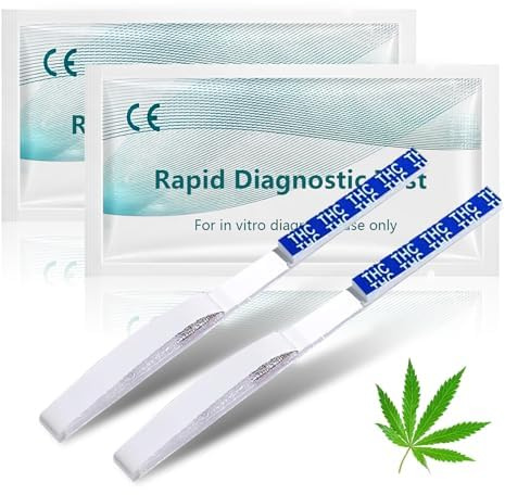 12 Stück Drug test Marihuana selbsttest,Drogenschnelltest Dip-Karten für Cannabis
