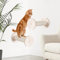 Teeloray Kletterwand Katzen, Katzentreppe 30cm Massives Kiefernholz Katzenleiter Katzen Kletterwand Kit mit Hanfseil Kratzbaum Wandmontage(2er-Pack)