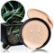 Pilzkopf Luftkissen CC Creme, Mushroom Head Air Cushion CC Cream, Cushion Foundation, Foundation Make Up Perfect Coverage Gleichmäßiger Hautton Gesichts Make-up (Natürlich)
