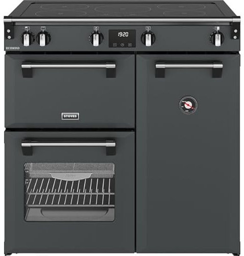 Stoves Richmond 90Ei TCH 90cm Electric Range Cooker with Induction Hob - Anthracite - A/A/A Rated