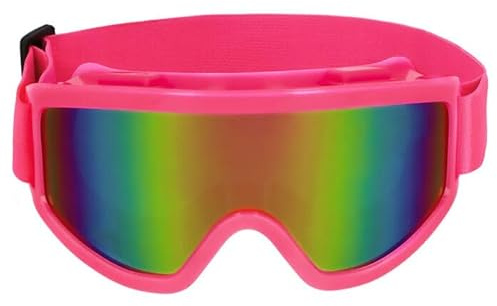 CREATIV DISCOUNT NEU Party-Skibrille, größenverstellbar, neon-pink