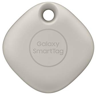 Samsung Galaxy SmartTag Bluetooth Item Finder and Key Finder, 120m Finding Range, 1 Pack, Oatmeal (UK Version) (Renewed)