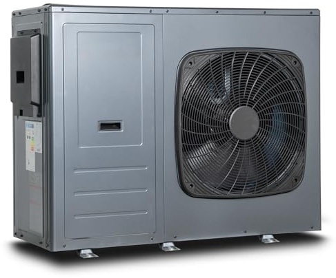 Smad R290 A+++ Inverter Luft Wärmepumpe, COP 4.8, 10KW, Kühlung, Warmwasser, Heizung, monoblock, Wifi, 220-240V 50Hz, Frostschutz, Silent-Modus, elektrische Zusatzheizung