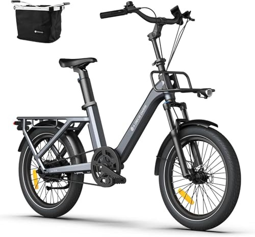 ADO E-Bike Air one Pro/Air one Ultra, Elektrofahrrad,BAFANG Motor,Riemenantrieb,Dual-Modus-Umschaltung,e Bike 20 Zoll, 2/3 Gang,ebike Damen/Herren