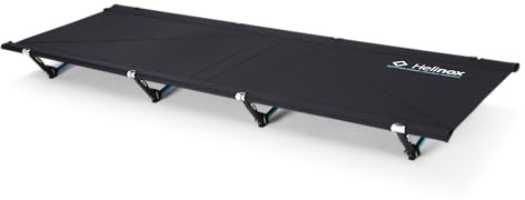 Helinox Cot One Leichtes, kompaktes, zusammenklappbares, tragbares Campingbett, regulär, Schwarz (2026)