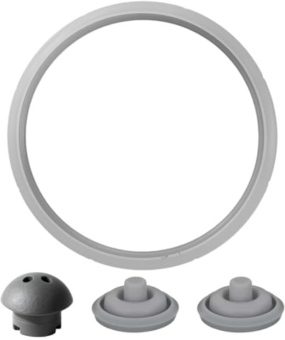 MOLZINY Juego de 3 piezas de repuesto para olla a presión WMF Perfect con Junta de Goma Olla WMF Perfect y Perfect Plus Ø22 Valvula Indicadora de Cocción Ø3 Válvula de Seguridad