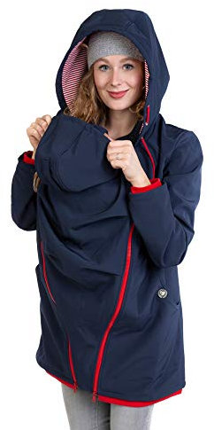 Viva la Mama - Umstandsjacke mit Baby Trageeinsatz Allwetter - MELLORY marineblau - M