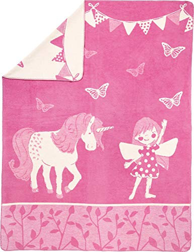 Erwin Müller Kinderdecke Baumwollmischung rosa Größe 100x150 cm
