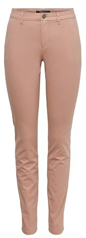 ONLY Damen Onlpoptrash Life Easy Col Pant PNT Noos Trousers 15115847, Rose Dawn,42W / 34L