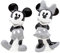 Jerry Leigh Grau Salz- und Pfefferstreuer, Keramik, Mouse-Form, Offizielles Disney Lizenzprodukt, Hochwertiges Design, Tolle Geschenkidee!