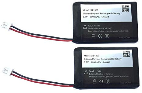 1800mAh Ersatzbatterie für Sony PS4 Controller (Cuh-zct1e Akku_2 Stück)