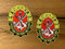 #849 / 2X GST Aufkleber 8x6cm DDR Sticker Sport und Technik VEB IFA Osten Vintage Oldschool Tuning Gesellschaft Ostdeutschland GDR