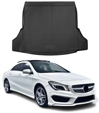 OMAC Kofferraumwanne für Mercedes CLA Klasse C118 2019-2026 TPE | Kofferraummatte, Laderaumwanne, Allwetter, fahrzeugspezifisches Produkt, Antirutsch, 3D-Passform, wasserdicht
