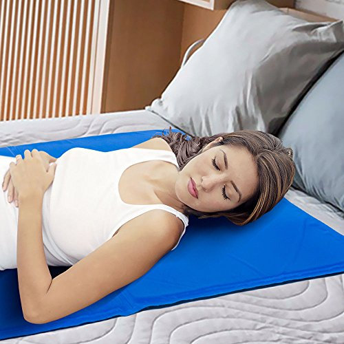 Kühlmatte Rein Gel Pad für Kissenbettsofa - Natürlich kühlende Körpermatratze - Kühlkisseneinsatz für Menschen bei heißem Sommerwetter, verbessert den Schlaf, absorbiert und leitet Wärme ab - 60x90CM