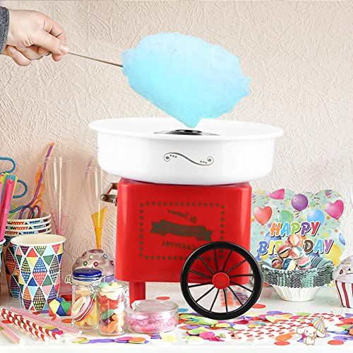 Zuckerwattemaschine, 500 W, Candy Floss Maker, Design im Retro-Stil, tolles Geschenk für Geburtstagsfeiern, Kindertag und Weihnachten, Rosa (31 x 31 x 30 cm)