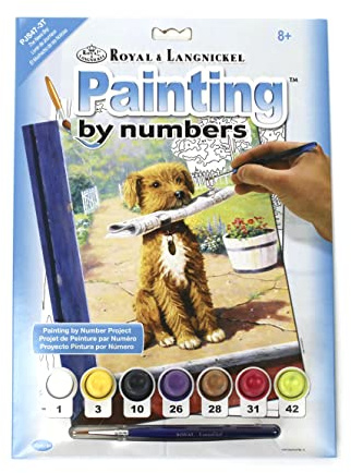 Pracht Creatives Hobby Royal & Langnickel - Malen nach Zahlen Zeitungsjunge, enthält Farben und Pinsel, für Erwachsene und Kinder ab 8 Jahren