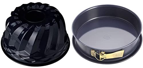 Dr. Oetker Guglhupf Backform Ø 24 cm Back-Liebe Emaille – Schnitt- & Kratzfeste Gugelhupf Form mit Emaille & Springform Ø 28 cm Back-Liebe Emaille – Runde Backform